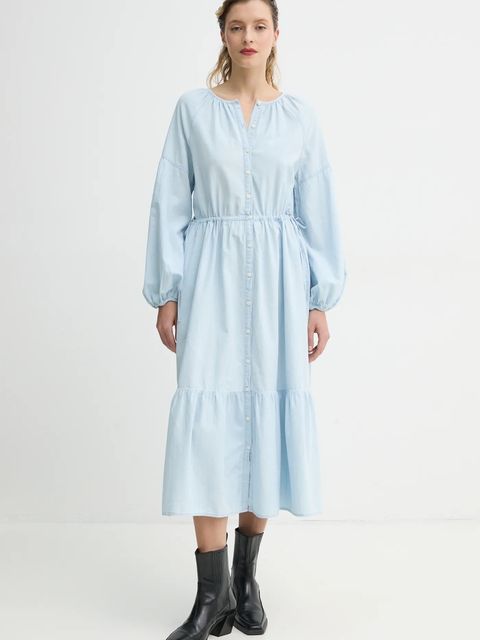 Levi's sukienka bawełniana JOLENE LS MAXI DRESS