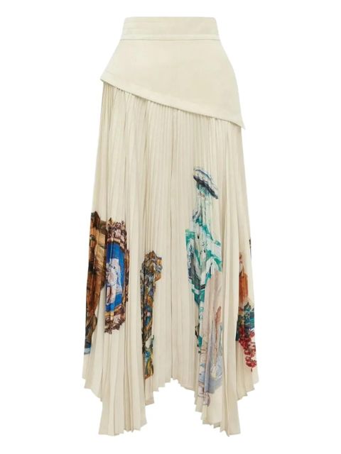 ALEMAIS Orazio pleated skirt - Neutrals - zdjęcie produktu nr 1