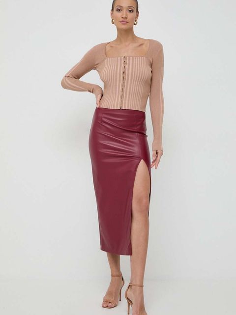 Guess kardigan ALLIE damski kolor brązowy lekki W4RR43 Z2YN2