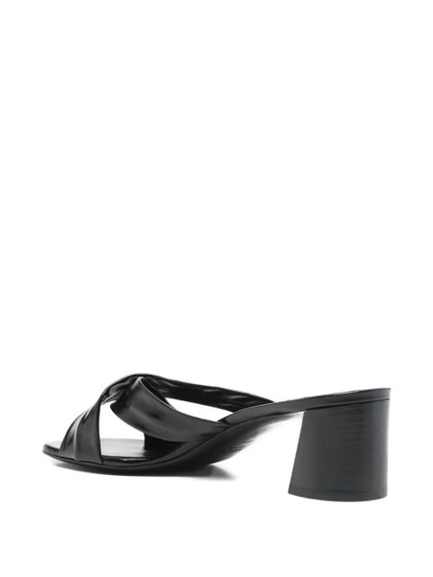 KHAITE 55mm Liria criss-cross sandals - Black