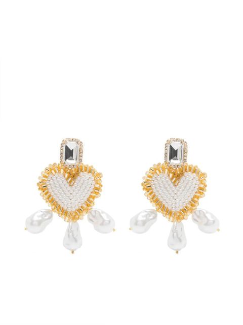 Vanina Love Letter earrings - White - zdjęcie produktu nr 1