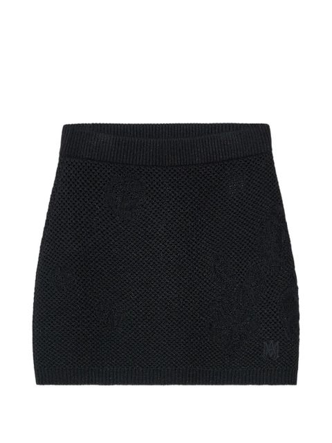 AMIRI crochet mini skirt - Black - zdjęcie produktu nr 1