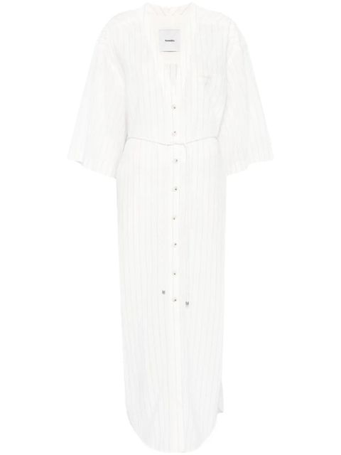 Nanushka striped shirt dress - White - zdjęcie produktu nr 1