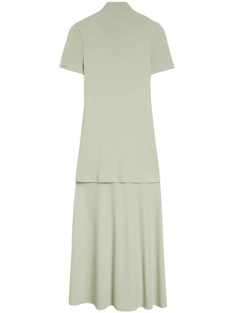 Jil Sander high-neck fluid midi dress - Green - zdjęcie produktu nr 1