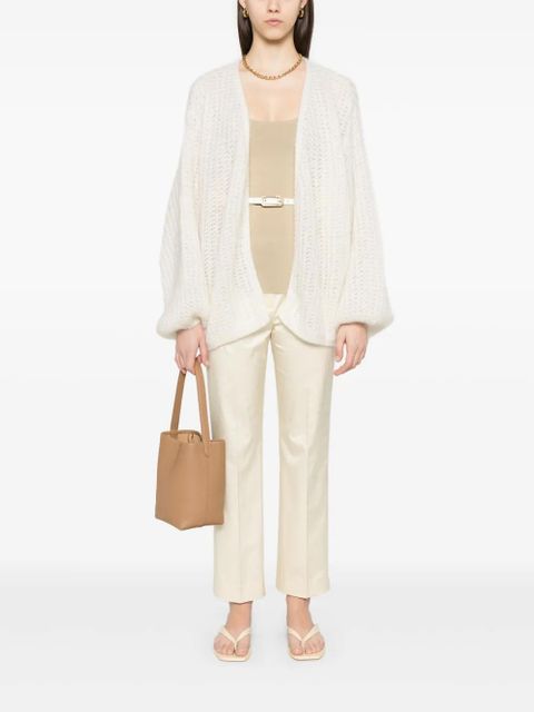 TOTEME straight-leg cropped trousers - Neutrals