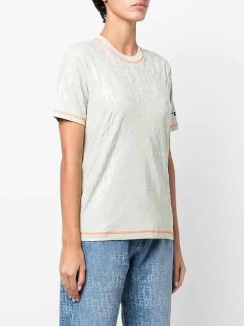 Diesel contrast-trim T-shirt - Green