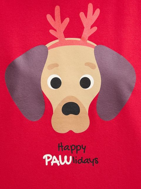 United Colors of Benetton longsleeve piżamowy damska kolor czerwony 3DKE3M07Y