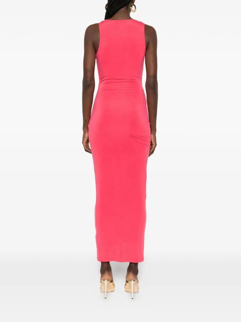 Balmain draped-effect sleeveless dress - Pink