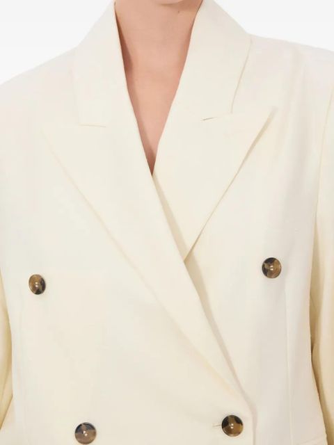LouLou de Saison Norma double-breasted peak-lapels blazer - Neutrals