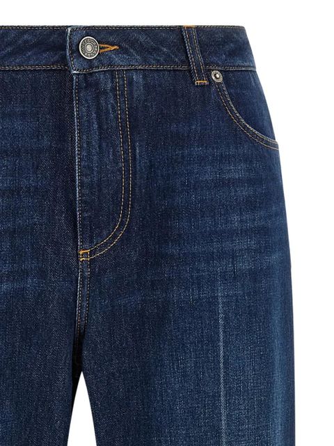 Dolce & Gabbana stone-washed low-waist jeans - Blue