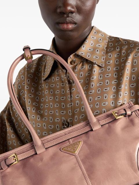 Prada medium Bonnie tote bag - Pink
