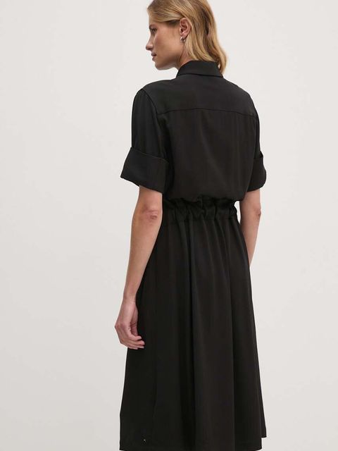 Tommy Hilfiger sukienka kolor czarny mini prosta WW0WW42728