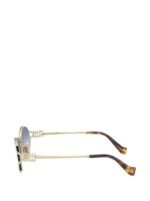 Miu Miu Eyewear oval-frame sunglasses - Gold