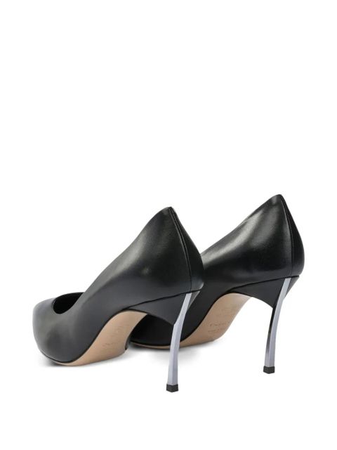 Casadei leather heeled pumps - Black