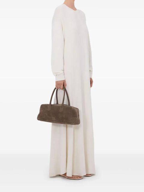 LouLou de Saison Lucy long-sleeve knitted maxi dress - White