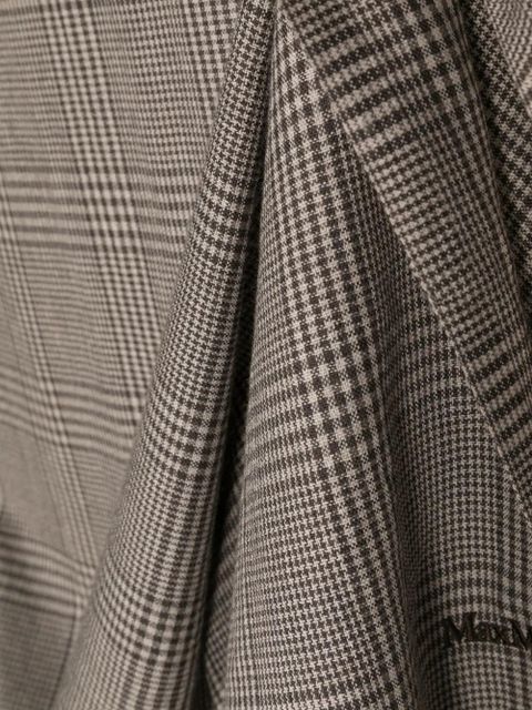 Max Mara Prince-of-Wales-check wool scarf - Brown