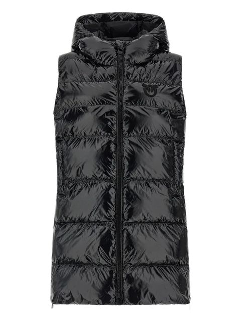 PINKO quilted hooded gilet - Black - zdjęcie produktu nr 1