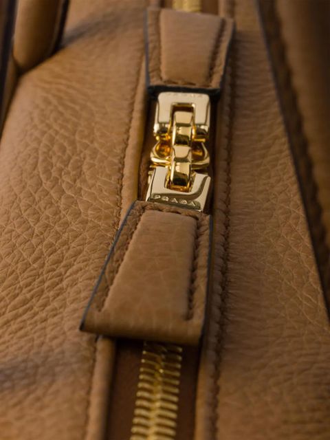 Prada medium leather tote bag - Brown - zdjęcie produktu nr 1