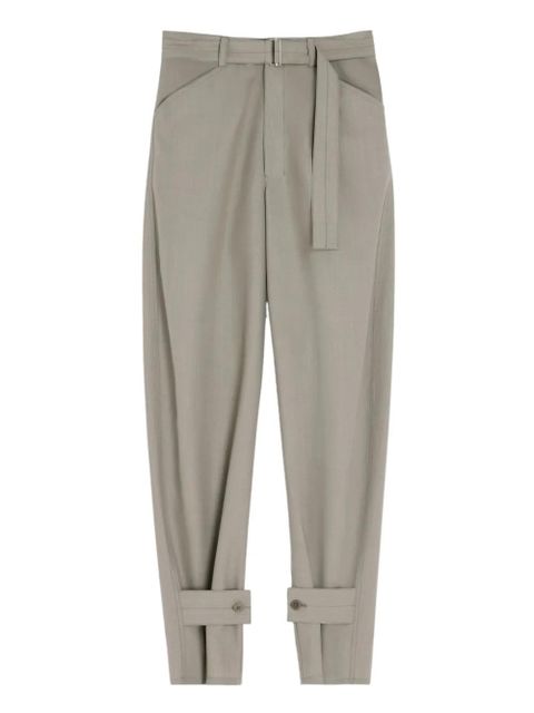 LEMAIRE belted button-tab trousers - Neutrals - zdjęcie produktu nr 1