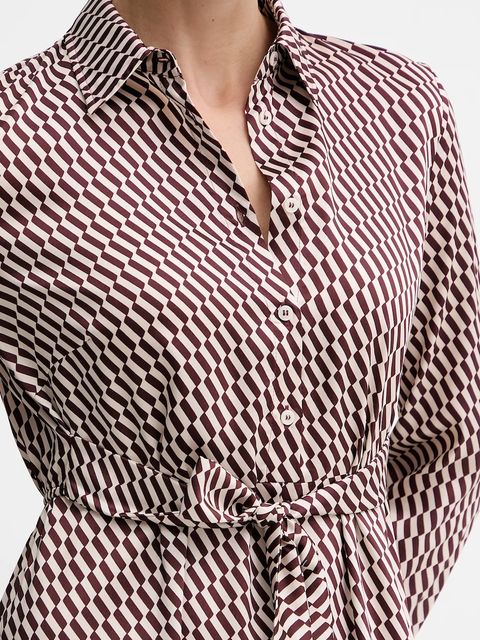 Marella sukienka Emme by Marella kolor bordowy midi rozkloszowana 2525226101200