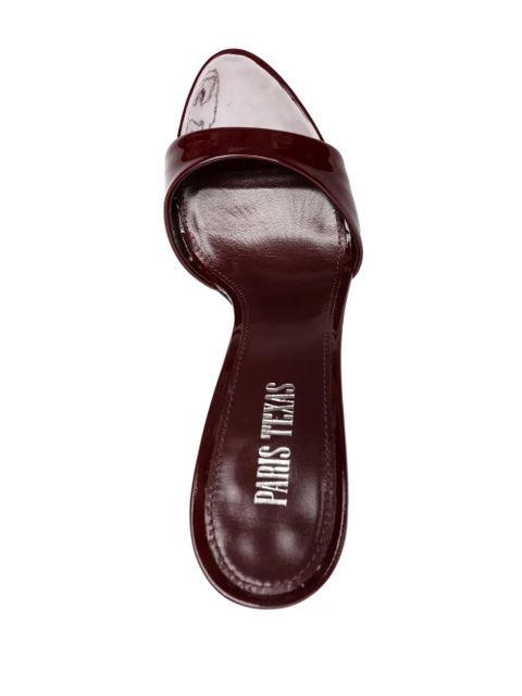 Paris Texas Lidia 105mm patent-leather mules - Red