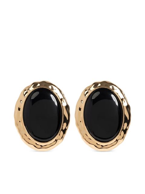 Self-Portrait stone-inlay earrings - Gold - zdjęcie produktu nr 1