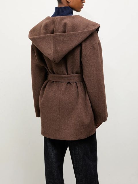 Answear.LAB płaszcz wełniany kolor brązowy - zdjęcie produktu nr 2