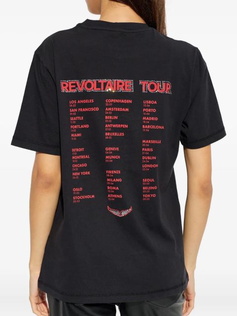 Zadig&Voltaire Edwin heart graphic T-shirt - Black