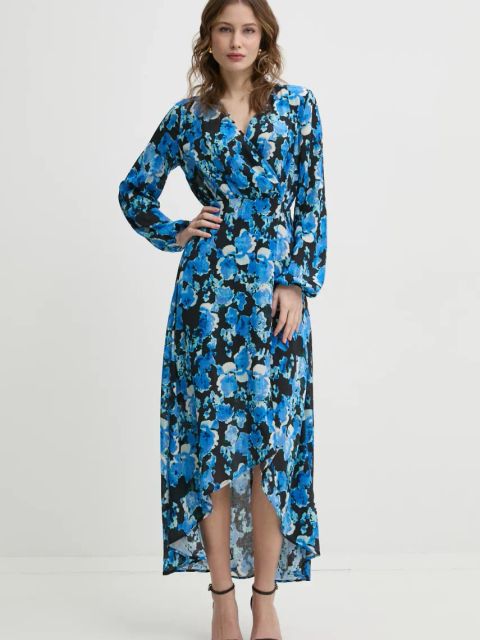 Morgan sukienka RAMIE.F kolor czarny maxi rozkloszowana RAMIE.F