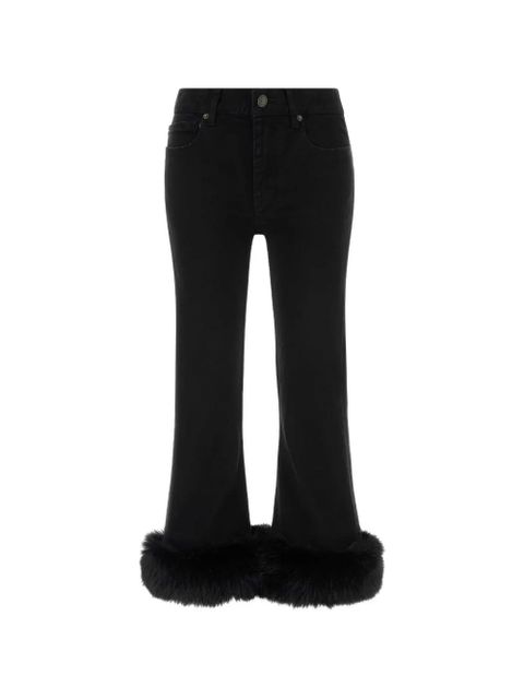 Balenciaga flared capri jeans - Black - zdjęcie produktu nr 1
