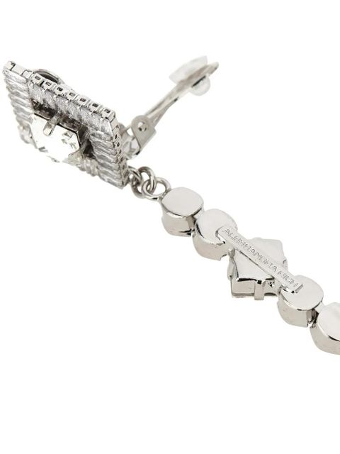 Alessandra Rich crystal-embellished drop earrings - Silver