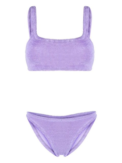 Hunza G mid-rise crinkled bikini set - Purple - zdjęcie produktu nr 1
