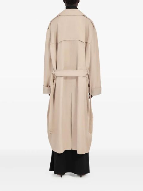 MM6 Maison Margiela double-breasted belted trench coat - Neutrals - zdjęcie produktu nr 2