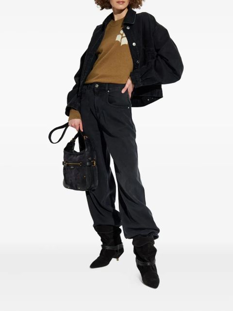 MARANT ÉTOILE Marisans logo-detail round-neck sweater - Brown - zdjęcie produktu nr 2