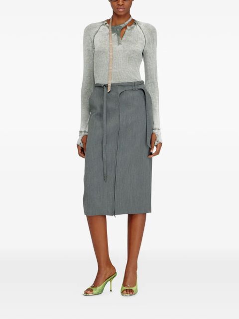 Diesel T-Ecla long-sleeve T-shirt - Grey - zdjęcie produktu nr 2