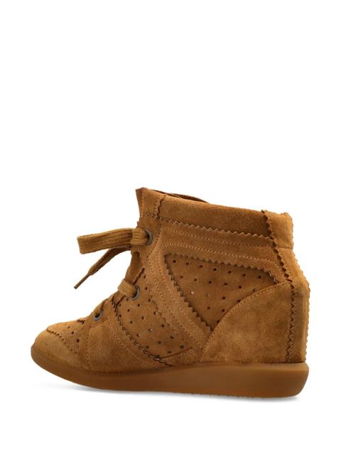 ISABEL MARANT perforated wedge ankle boots - Brown - zdjęcie produktu nr 2