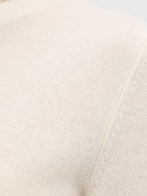 United Colors of Benetton sweter kaszmirowy kolor beżowy lekki z golfem 1033D202D