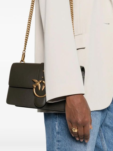 PINKO medium Love Bag One leather shoulder bag - Brown