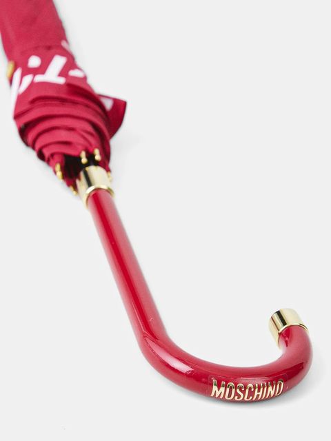 Moschino parasol kolor bordowy 8982