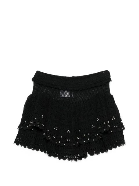 ISABEL MARANT mini beaded skirt - Black - zdjęcie produktu nr 1