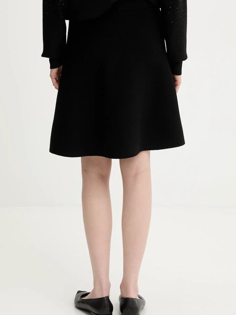 United Colors of Benetton spódnica kolor czarny mini rozkloszowana 17Q3D001X - zdjęcie produktu nr 2