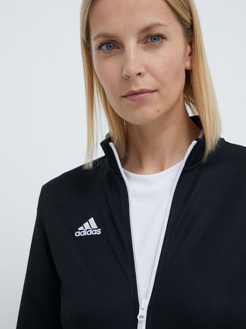 adidas Performance bluza treningowa Entrada 22 damska kolor czarny gładka H57525
