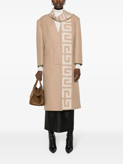 Givenchy 4G scarf wool-blend coat - Neutrals - zdjęcie produktu nr 2