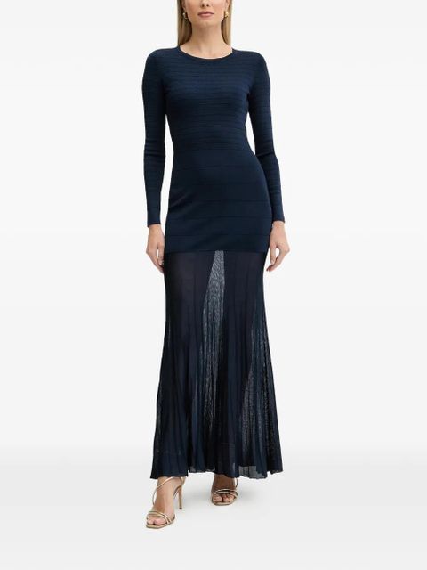 TWINSET knitted pleated dress - Blue - zdjęcie produktu nr 1