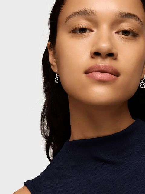 Tous kolczyki srebrne NEW SILUETA