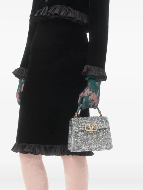 Valentino Garavani mini VSLING VLogo Signature shoulder bag - Silver - zdjęcie produktu nr 2