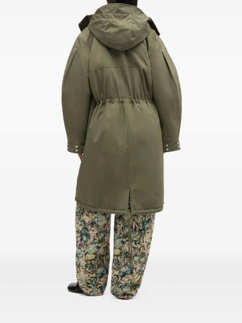 GANNI Ripstop parka coat - Green - zdjęcie produktu nr 2