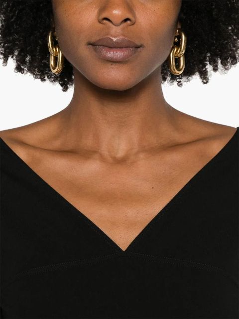 FENDI long-sleeve midi dress - Black