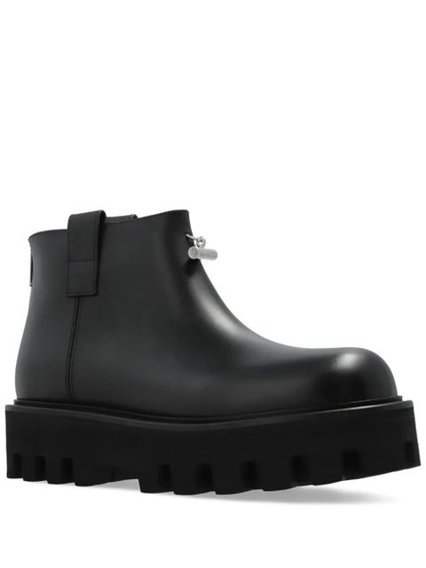 Alexander McQueen zip-fastening platform ankle boots - Black - zdjęcie produktu nr 1
