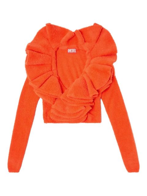 Diesel plush ruffled cardigan - Orange - zdjęcie produktu nr 1